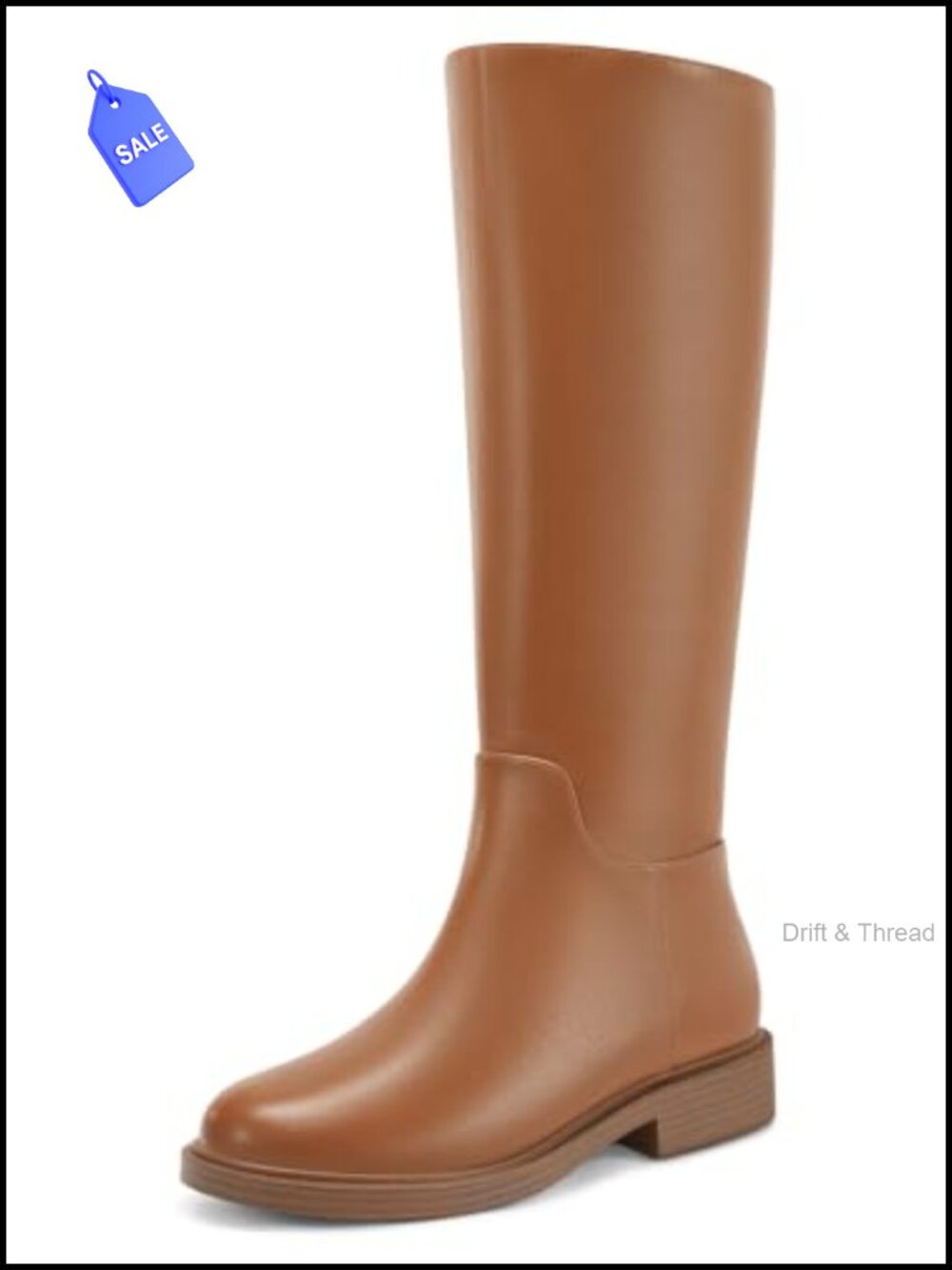 Womens Knee High Boots Chunky Low Heel Suede Tall Riding Boots